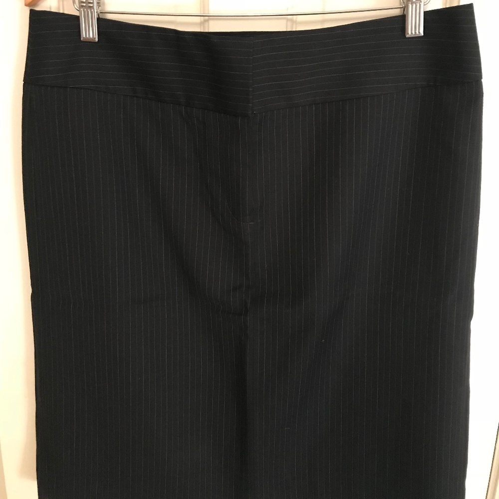J. Crew Navy Wool Pinstripe Skirt